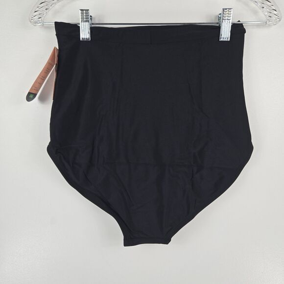 Shapermint 81068 Size Large High Waisted Control Bikini Bottom Black - Picture 5 of 6